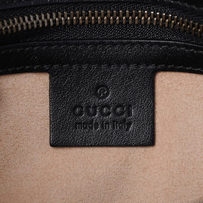 Gucci Calfskin Matelasse Small GG Marmont Shoulder Bag Black 6 of 7