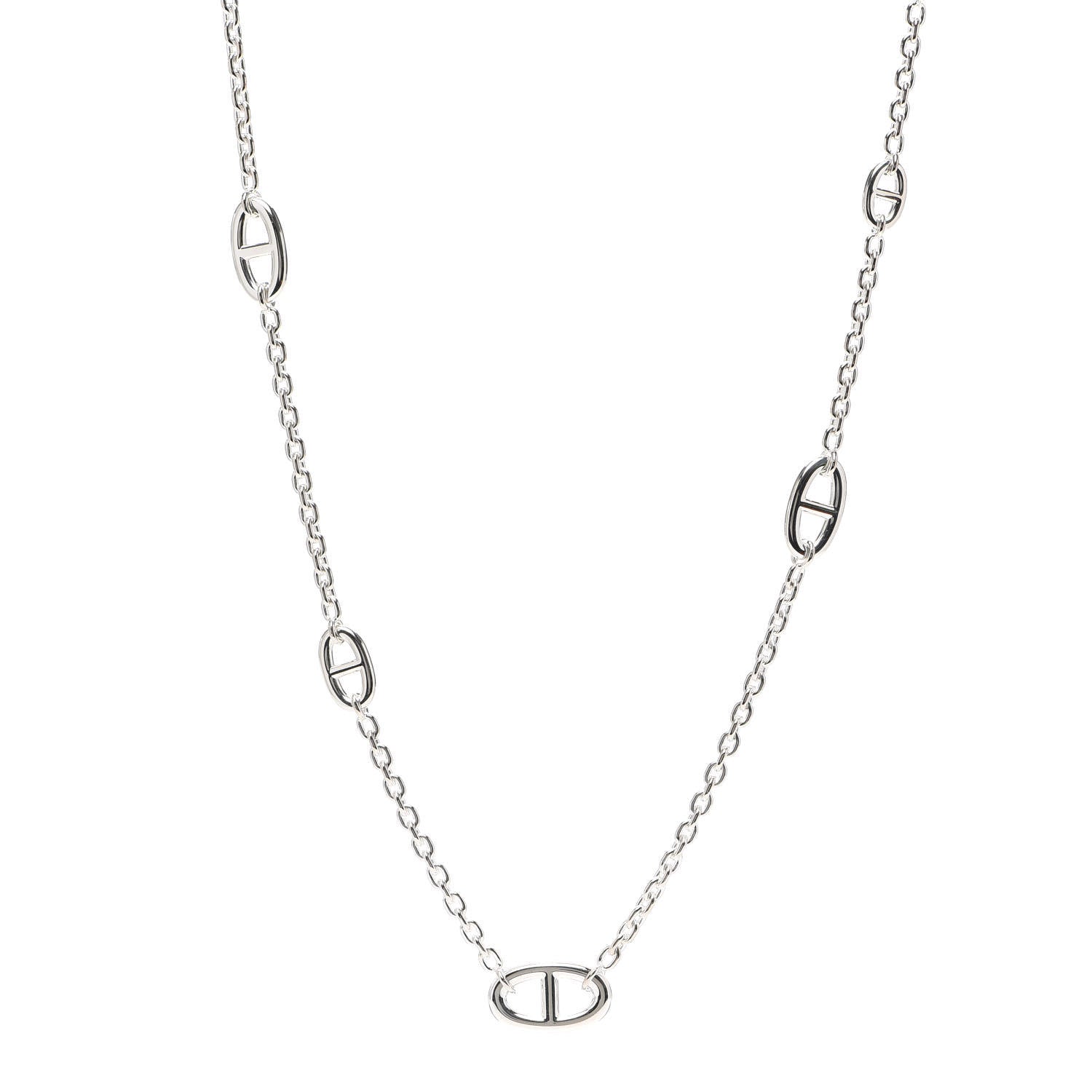 Hermes Sterling Silver Farandole Necklace 120 1 of 5
