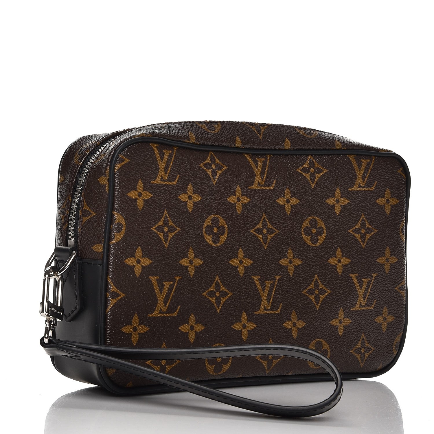 Louis Vuitton Monogram Macassar Kasai Clutch Black 3 of 6