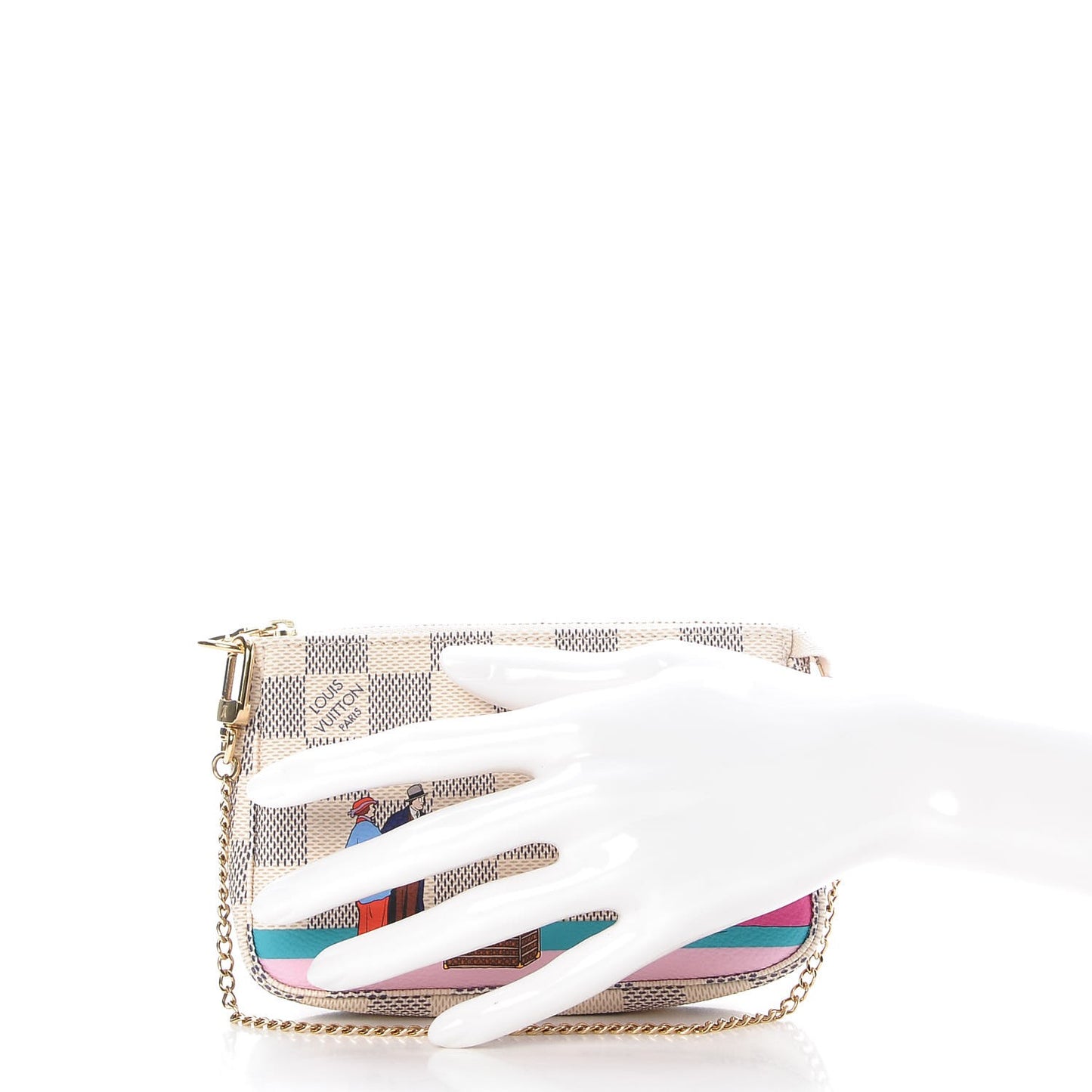 Damier Azur 2016 Christmas Animation Mini Pochette Accessories