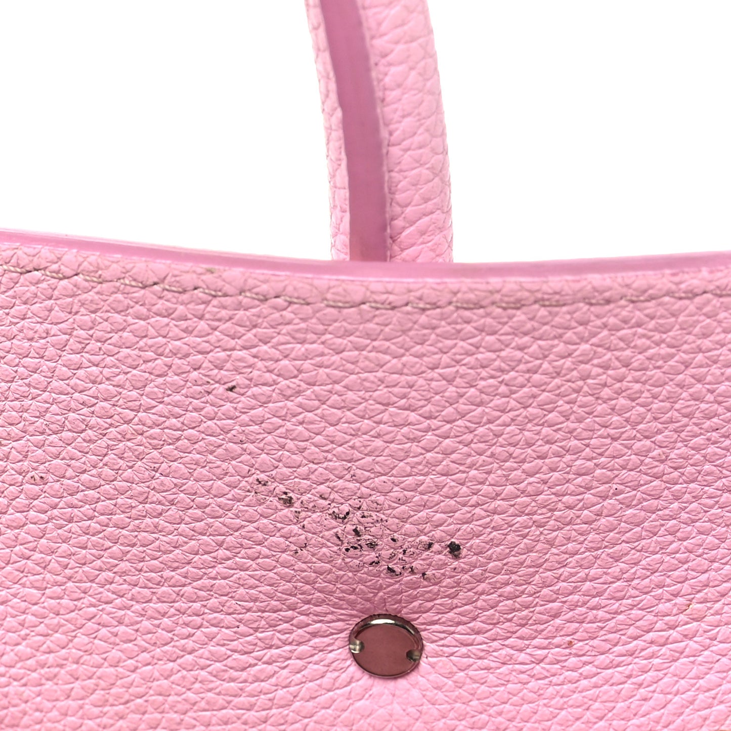 Grained Calfskin Mini Horizon Satchel Bright Pink