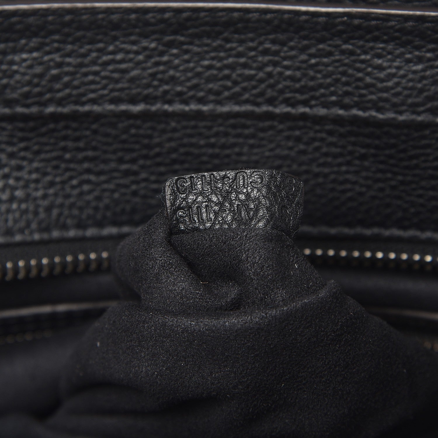 Celine Drummed Calfskin Mini Luggage Black 7 of 8