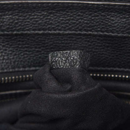 Celine Drummed Calfskin Mini Luggage Black 7 of 8