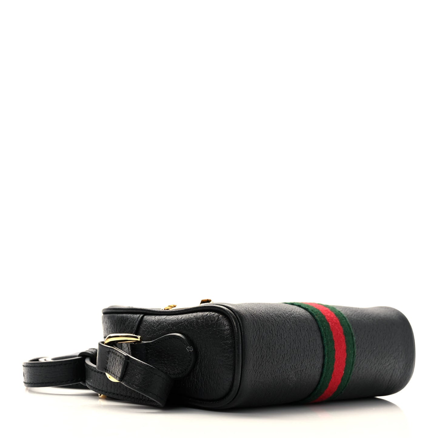 Calfskin Web Mini Ophidia Shoulder Bag Black