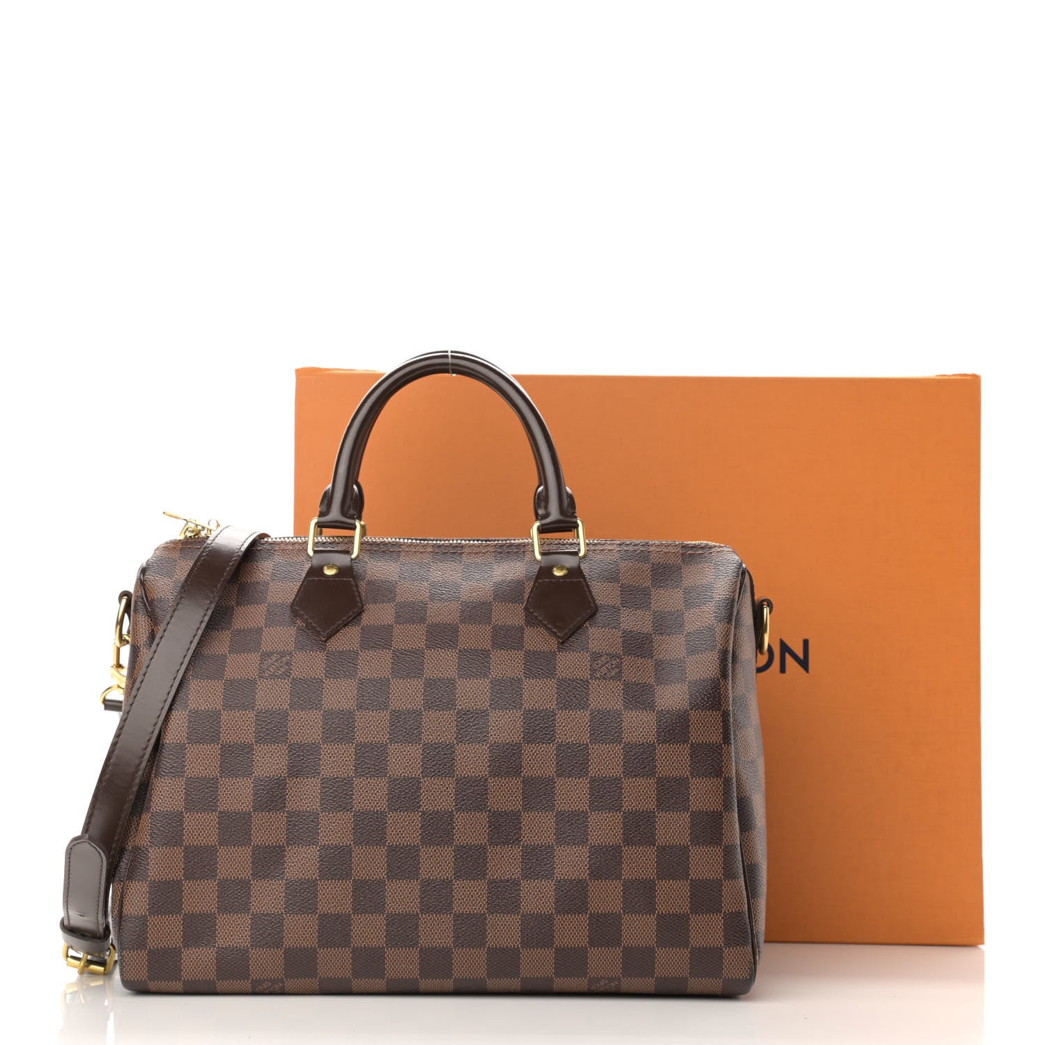 Louis Vuitton Damier Ebene Speedy Bandouliere 30 14 of 14