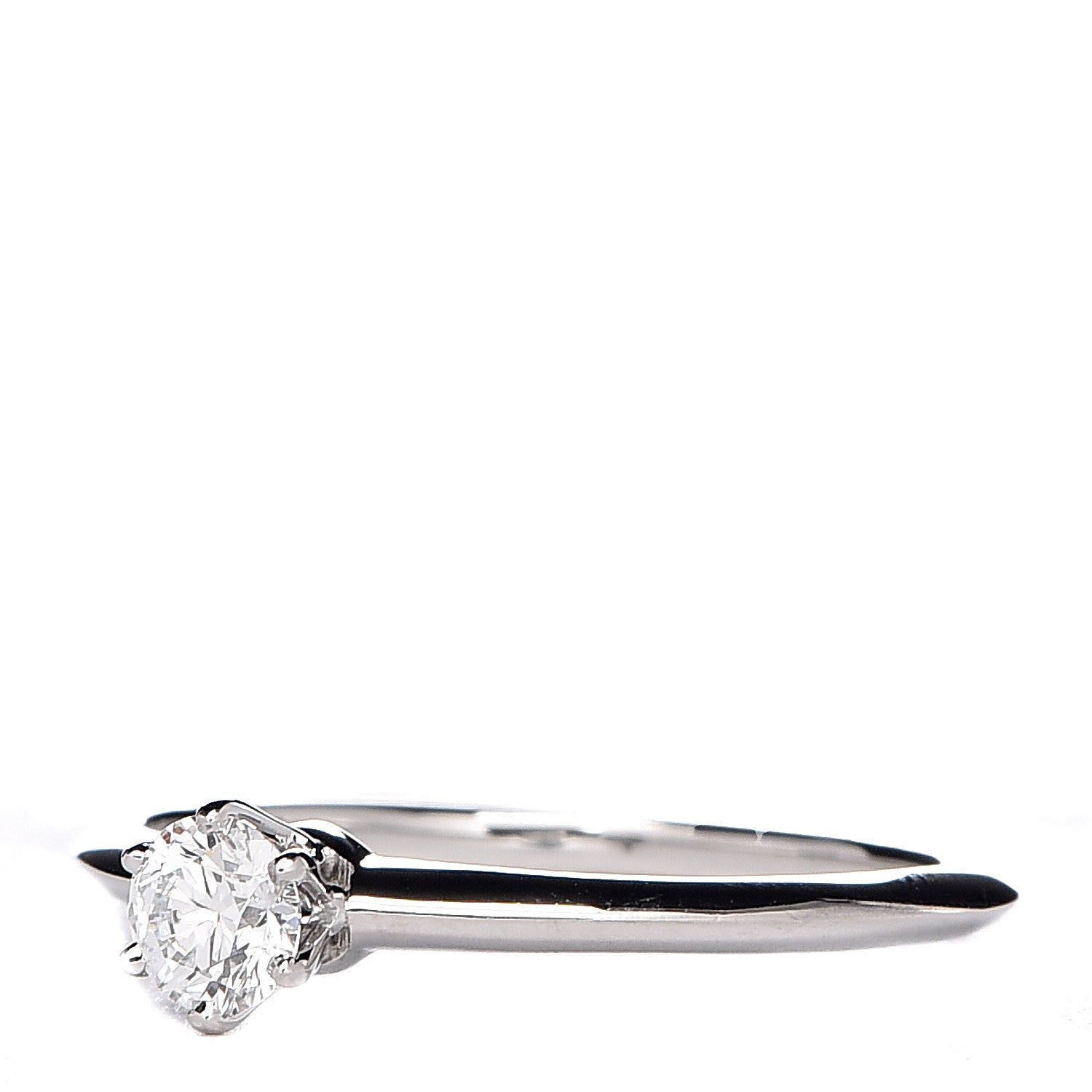 Tiffany Platinum Diamond .24ct Solitaire Engagement Ring 50 5.5 3 of 6