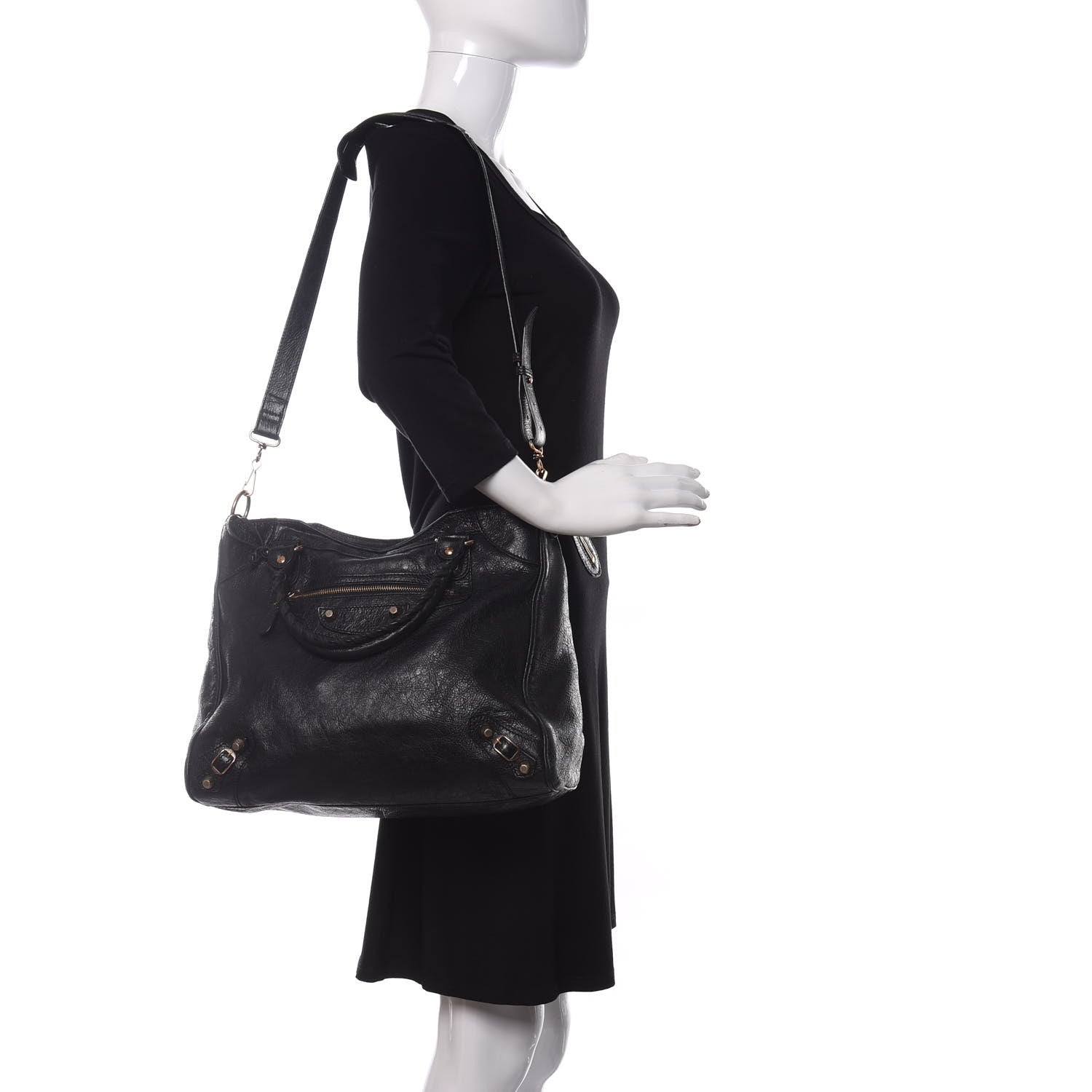 Balenciaga Agneau Giant 12 Rose Gold Hardware Velo Black 2 of 9