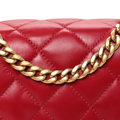 Chanel Lambskin Quilted Small Pillow Crush Flap Red 8 of 11
