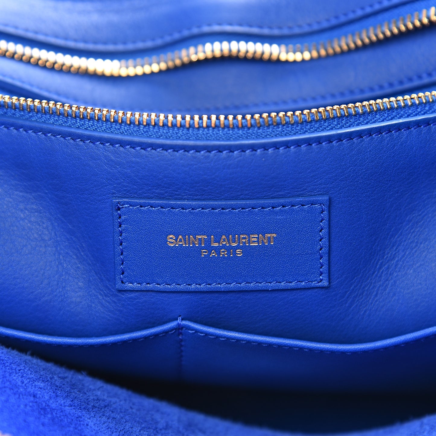 Calfskin Medium Classic Y Cabas Royal Blue