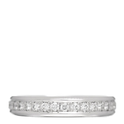 Chopard 18K White Gold Diamond 3.5mm Wedding Band Ring 50 5.25 1 of 5