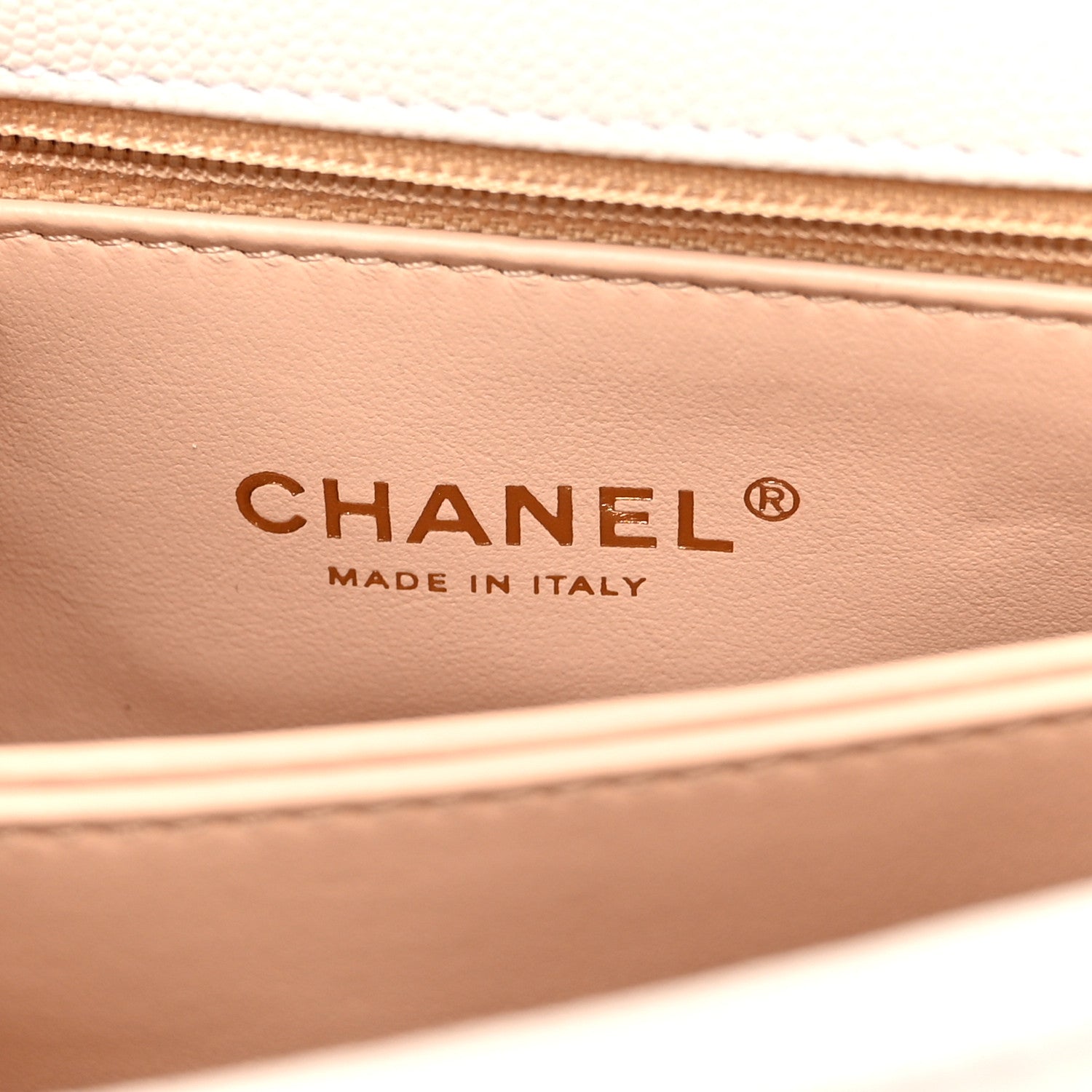 Chanel Caviar Quilted Mini Coco Handle Flap White 6 of 10