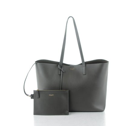 Saint Laurent Calfskin Large Shopping Tote Dark Grey 5 of 9
