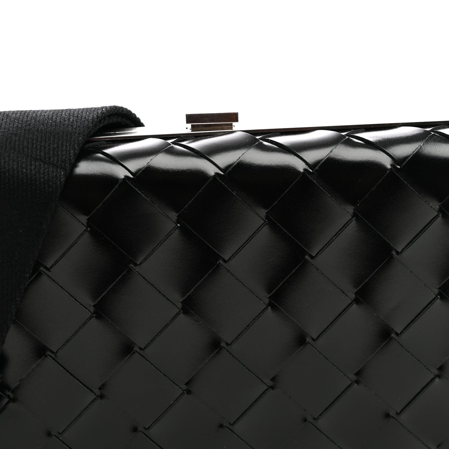 Spazzolato Intrecciato Mens Crossbody Messenger Case Black