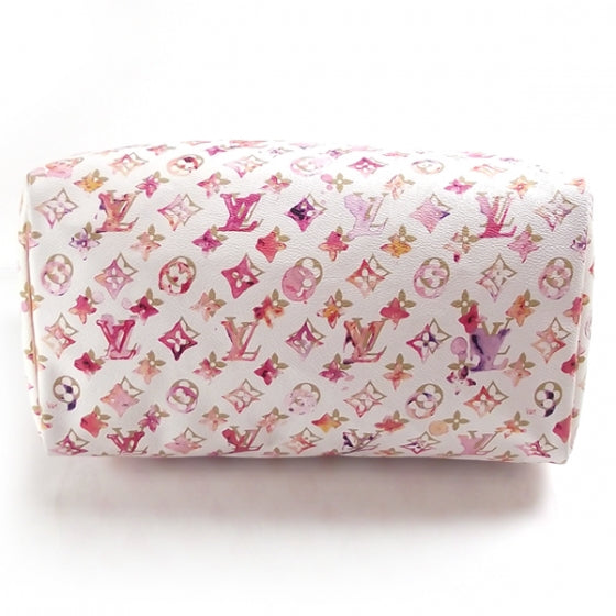 Louis Vuitton Watercolor Aquarelle Speedy 35 White 3 of 8