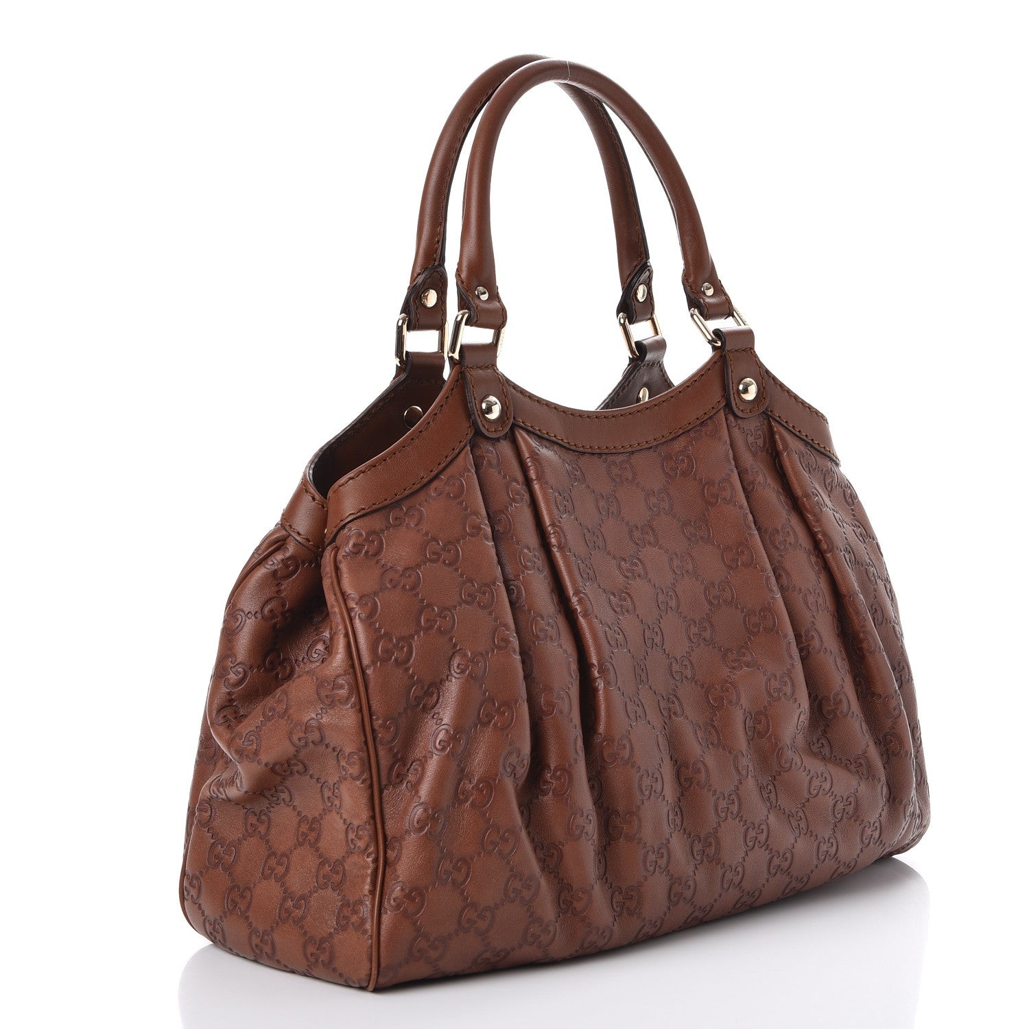 Gucci Guccissima Medium Sukey Tote Brown 3 of 10