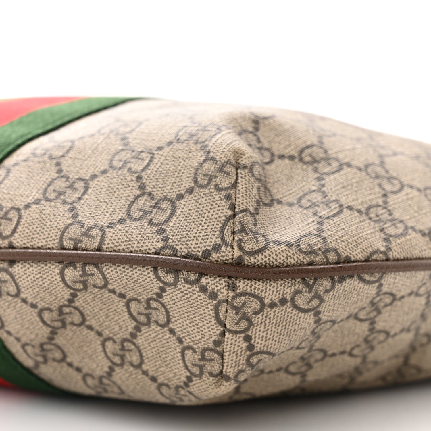 Gucci GG Supreme Monogram Web Small Ophidia Half Moon Hobo Brown 10 of 13