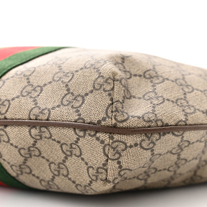 Gucci GG Supreme Monogram Web Small Ophidia Half Moon Hobo Brown 10 of 13
