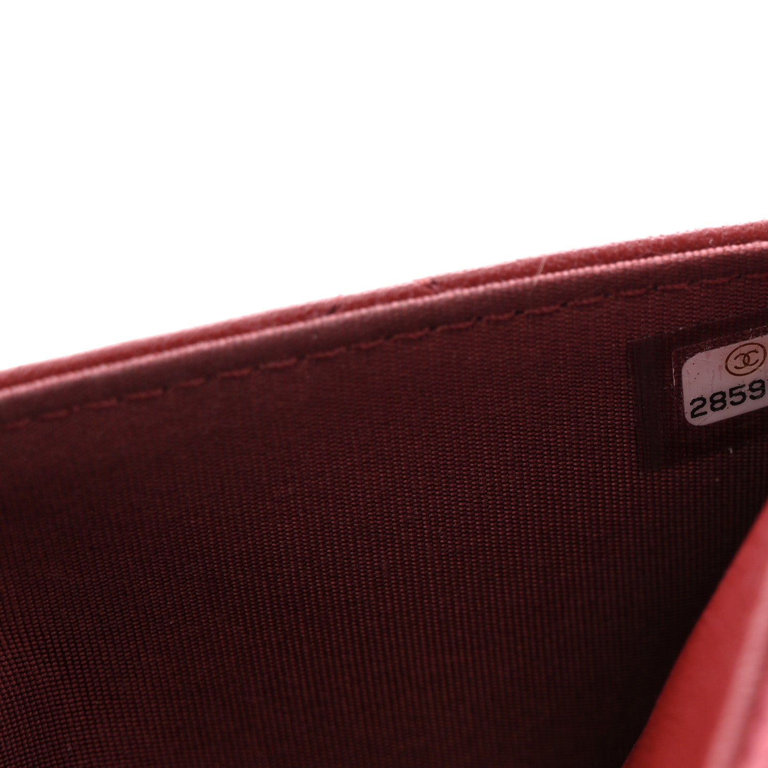 Chanel Lambskin Quilted Infinity Wallet On Chain WOC Burgundy 7 of 11