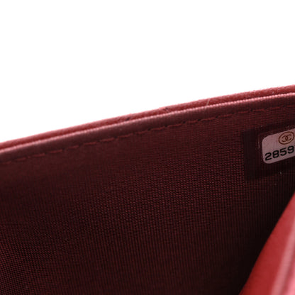 Chanel Lambskin Quilted Infinity Wallet On Chain WOC Burgundy 7 of 11