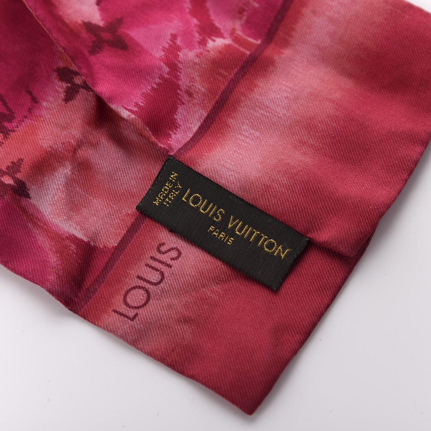 Silk Monogram Ikat Summer Bandeau Rose Indien