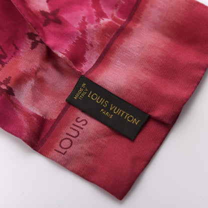 Louis Vuitton Silk Monogram Ikat Summer Bandeau Rose Indien 3 of 3