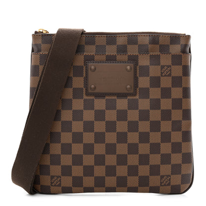 Louis Vuitton Damier Ebene Brooklyn Flat Pochette 1 of 10