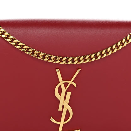Saint Laurent Smooth Calfskin Medium Classic Monogram Kate Tassel Satchel Lipstick Red 8 of 10
