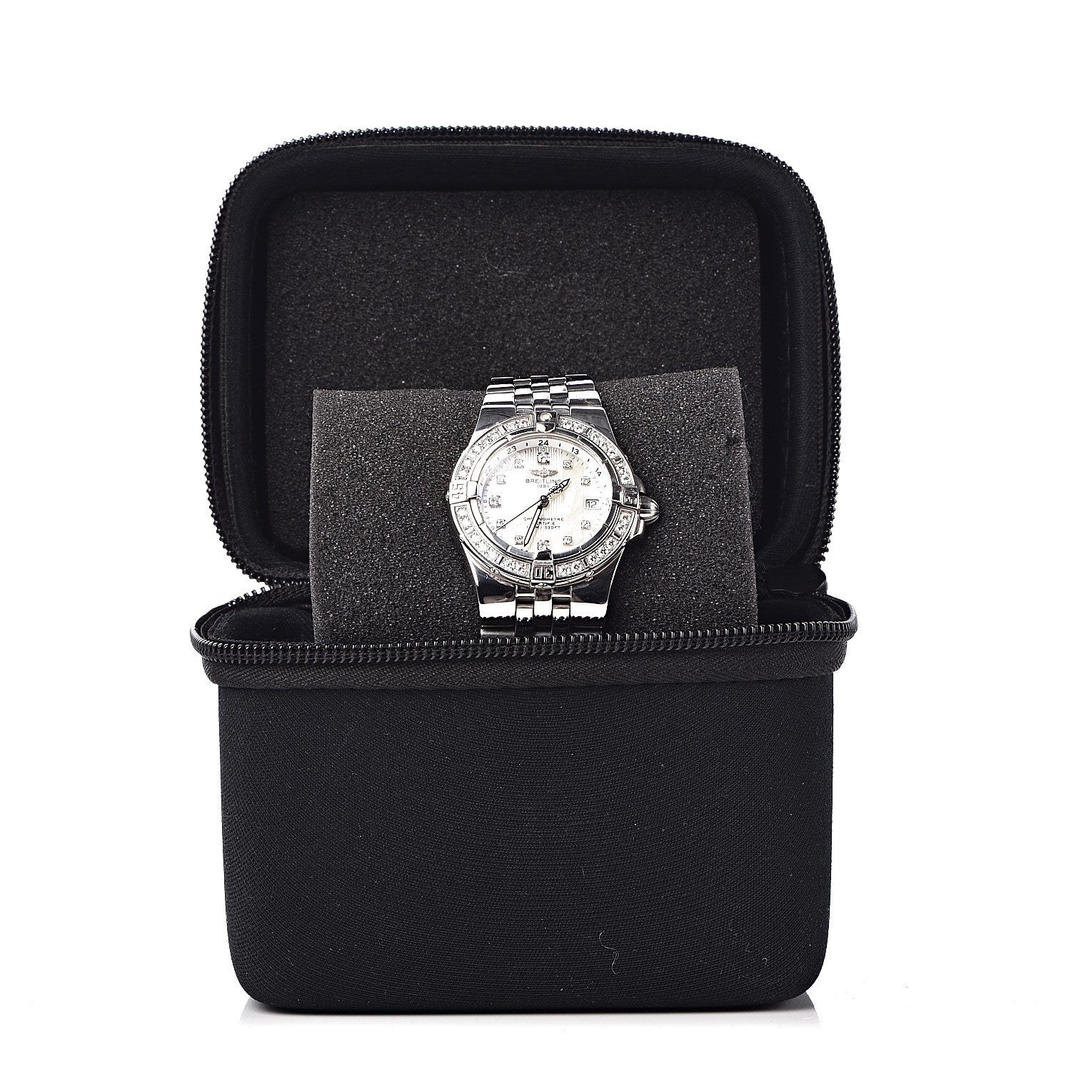 Breitling Stainless Steel Diamond Mother of Pearl 30mm Starliner Quartz Watch A71340 7 of 7