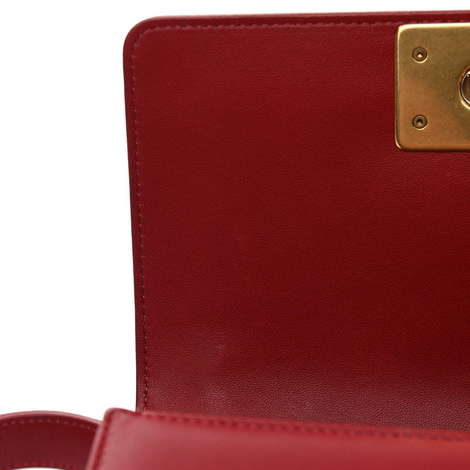 Chanel Lambskin Quilted Small Boy Flap Dark Red 12 of 12