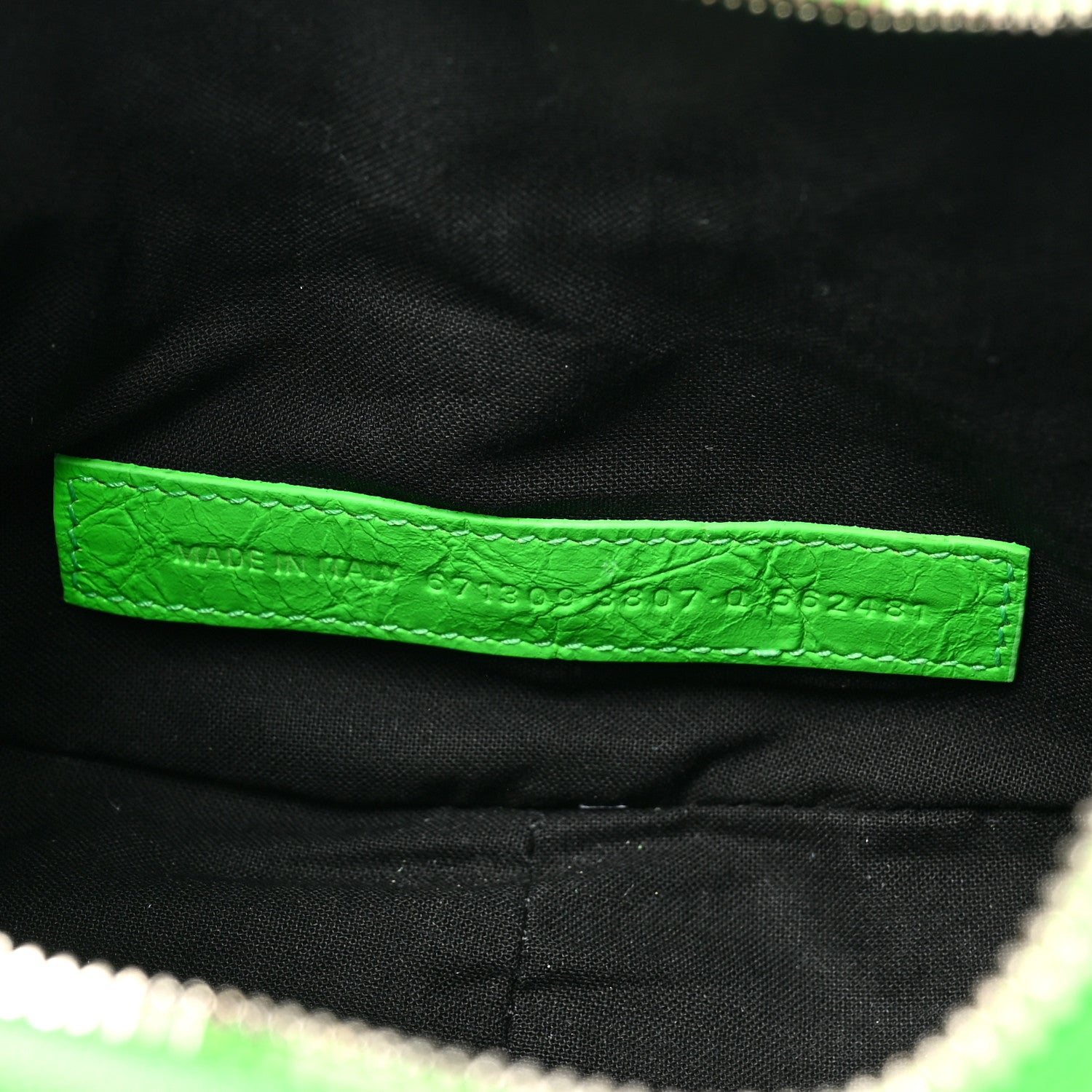 Balenciaga Agneau Arena Crystal Le Cagole Shoulder Bag XS Fluo Green 6 of 13