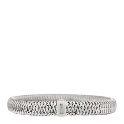Roberto Coin 18K White Gold Primavera Flex Bangle Bracelet 1 of 3
