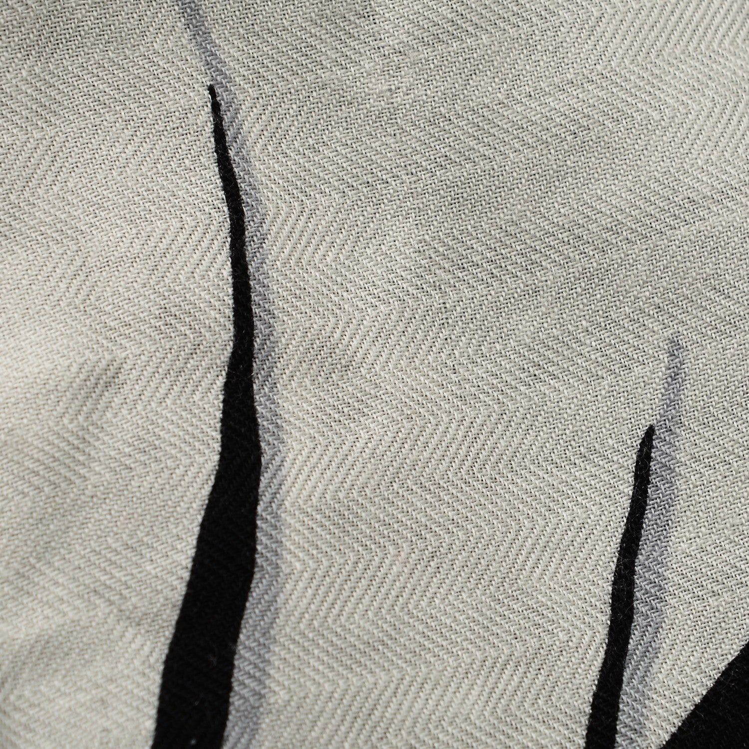 Hermes Cashmere Silk Tyger Tyger Shawl 140 Black White Gris 5 of 8