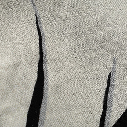 Hermes Cashmere Silk Tyger Tyger Shawl 140 Black White Gris 5 of 8