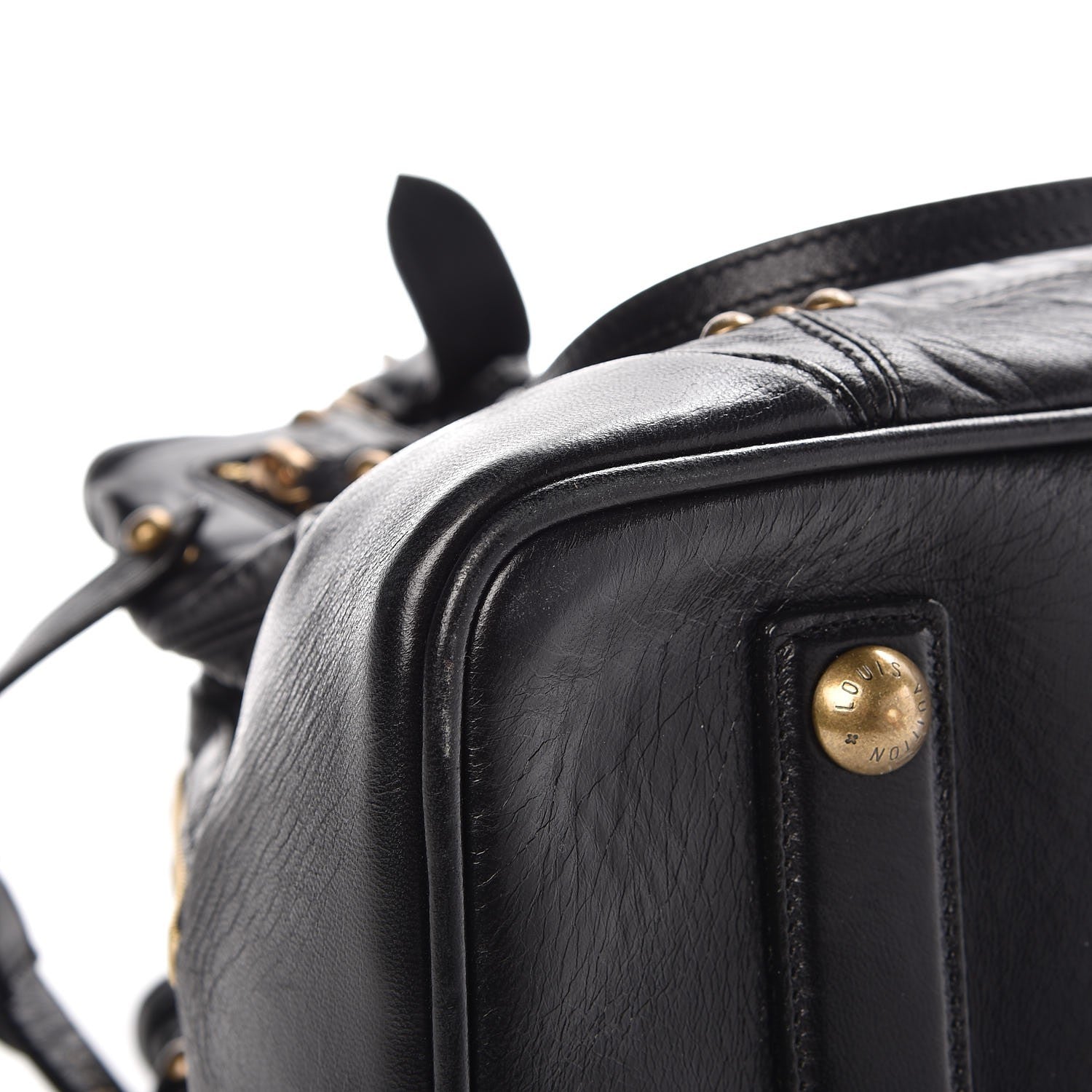 Louis Vuitton Lambskin Riveting Black 10 of 13
