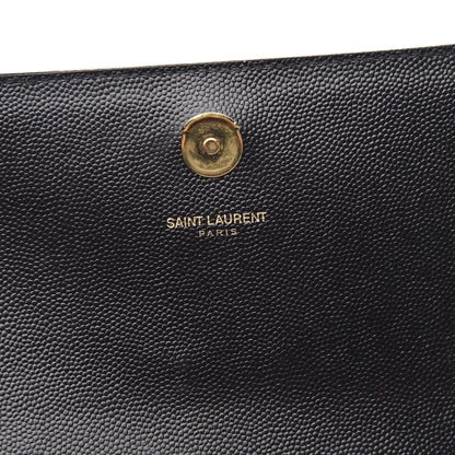 Saint Laurent Grain De Poudre Small Monogram Kate Satchel Black 7 of 9