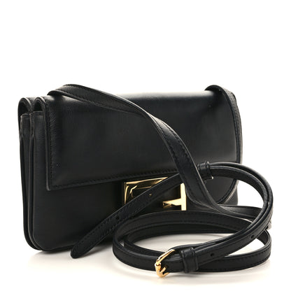 Fendi Vitello Grace Matte Duo Baguette Black 2 of 9