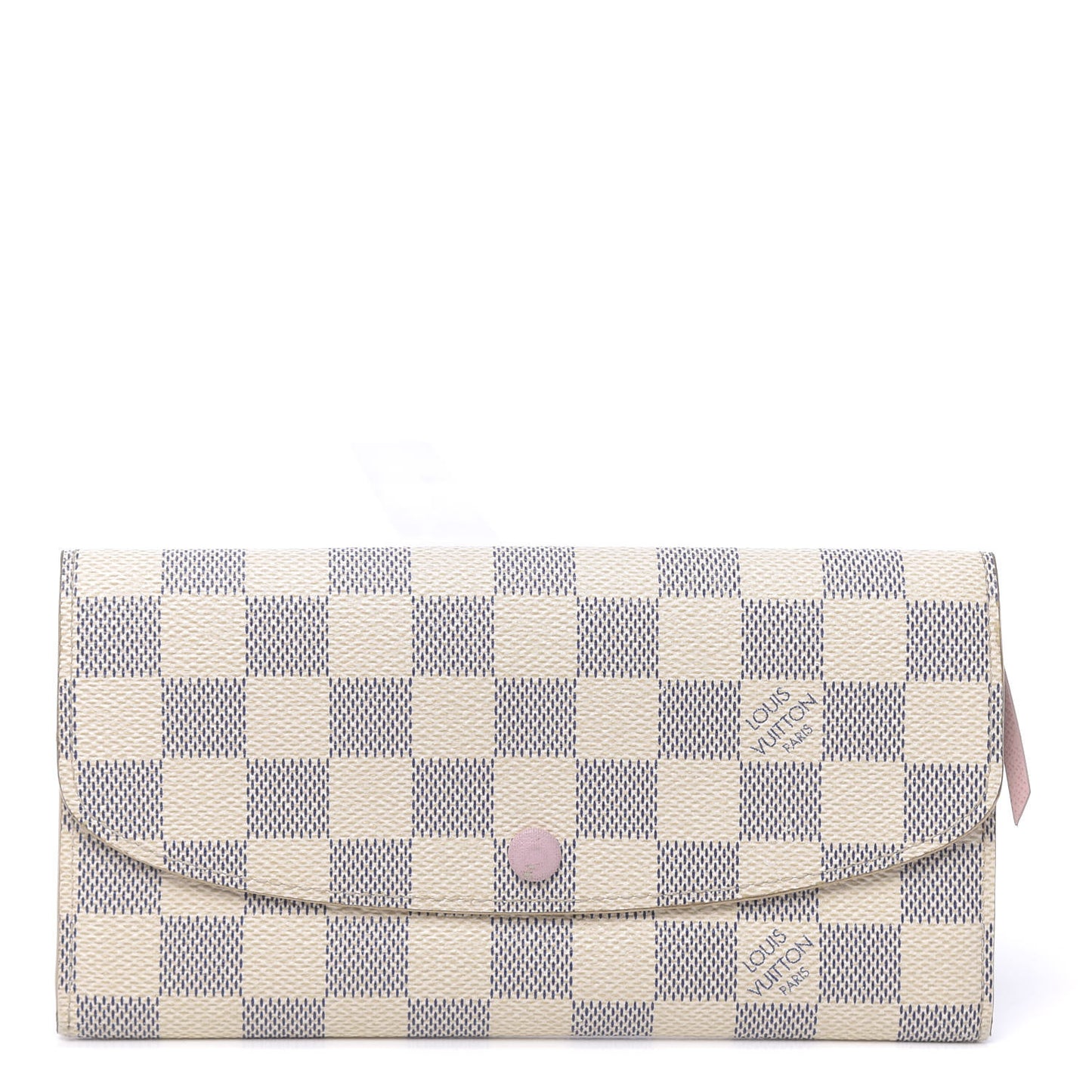 Damier Azur Emilie Wallet Rose Ballerine