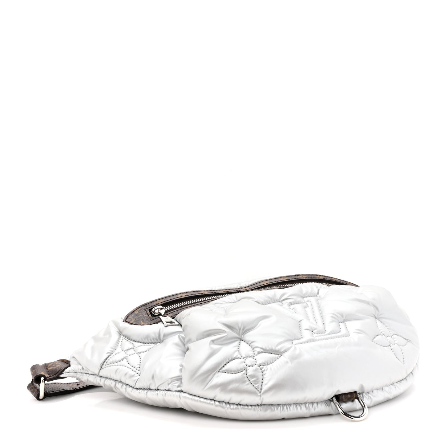 Econyl Monogram Pillow BumBag Silver