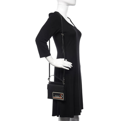 Prada Saffiano City Logo Crossbody Wallet Black 2 of 10