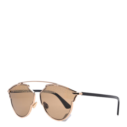 Christian Dior Studded So Real Sunglasses Gold 1 of 9