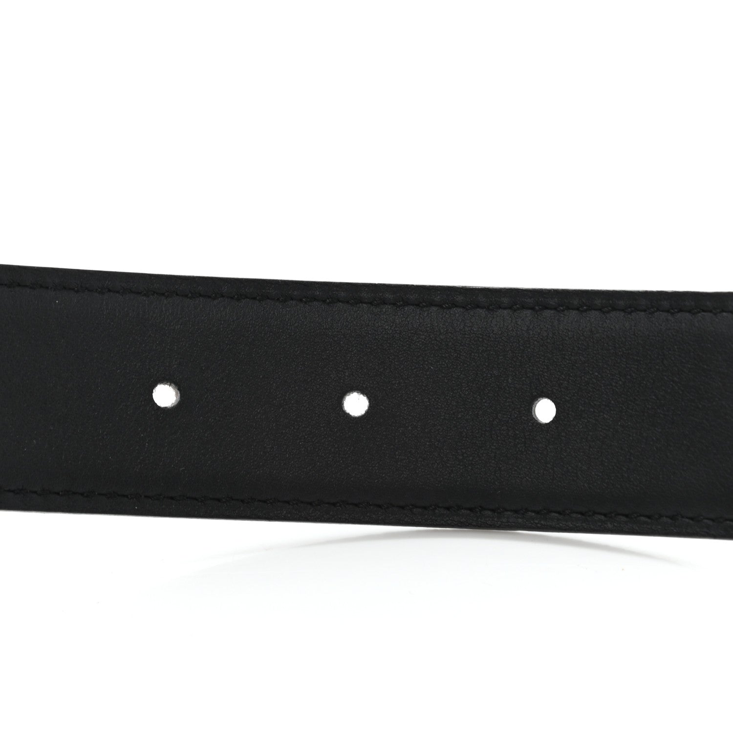 Hermes Swift Epsom 24mm Gamma Belt 75 Black Etoupe 6 of 7