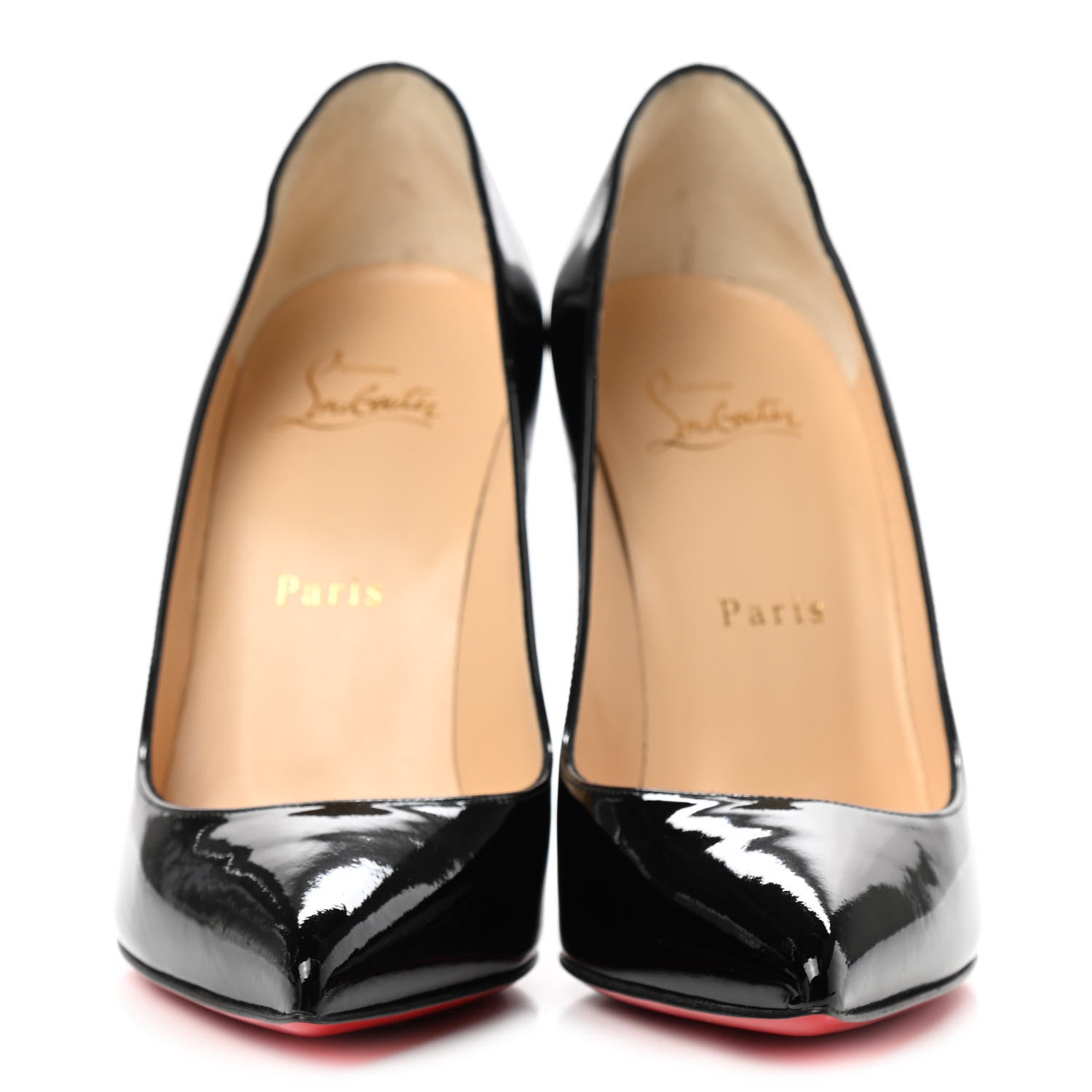 Christian Louboutin Patent Pigalle Follies 100 Pumps 37 Black 2 of 9