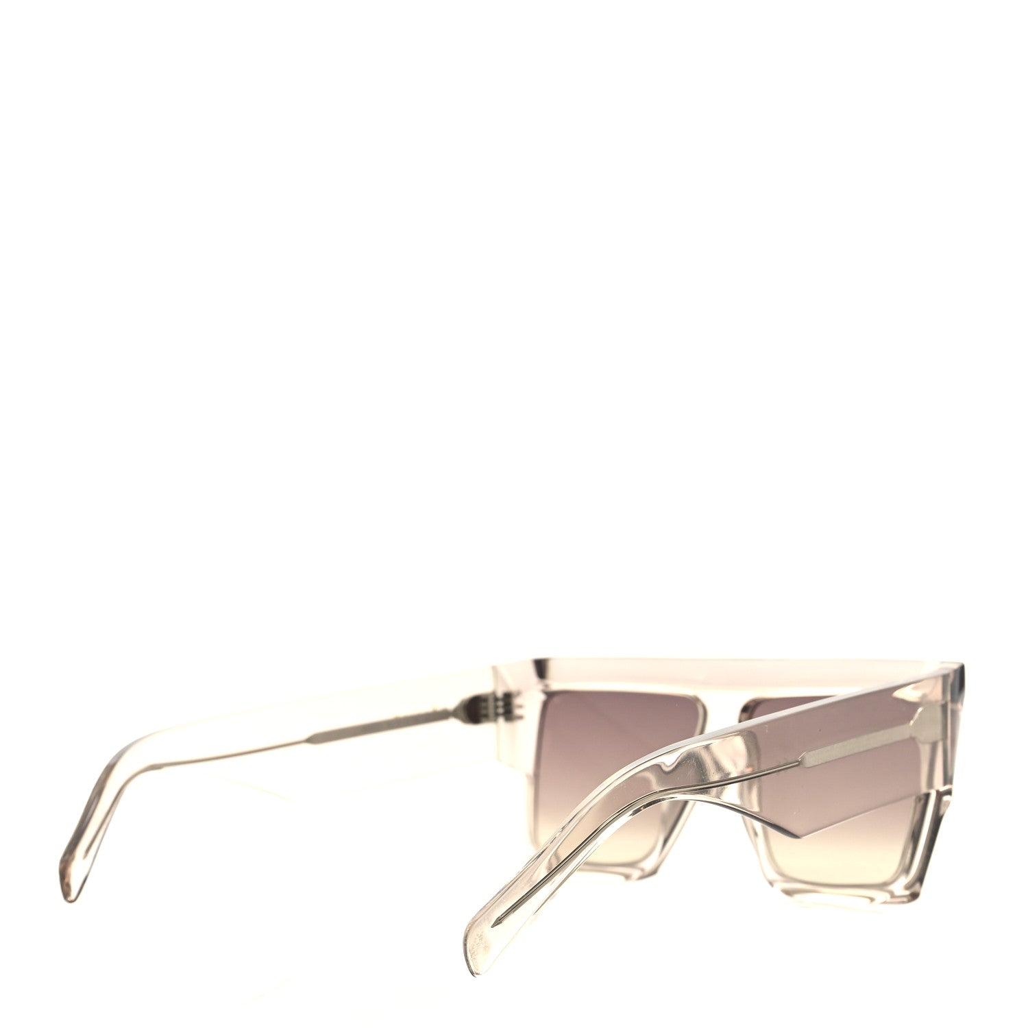 Celine Square Acetate Transparent Smoke Flat Sunglasses CL 400301 Transparent Smoke 4 of 7