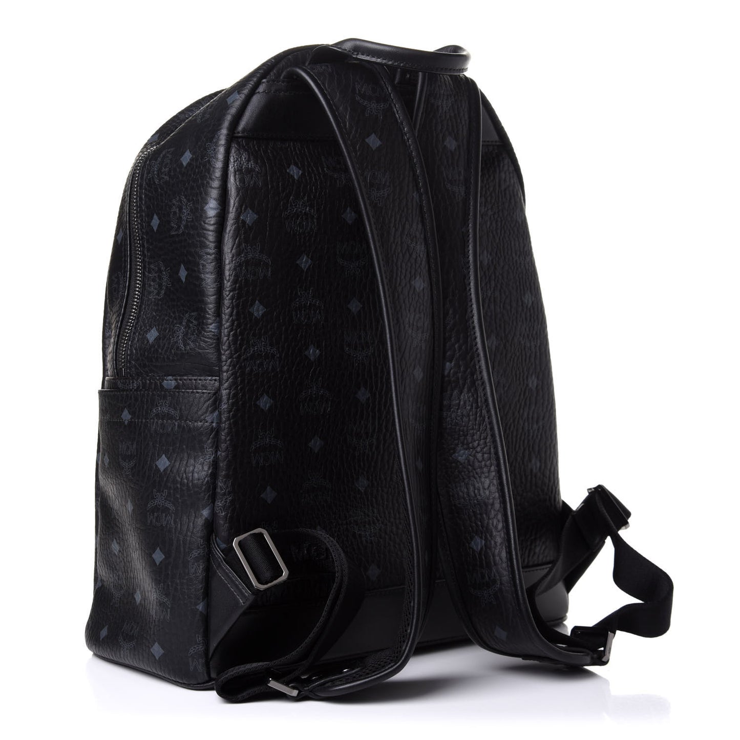 Visetos Medium Stark Logo Stripe Backpack Black