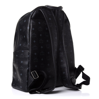 MCM Visetos Medium Stark Logo Stripe Backpack Black 5 of 21