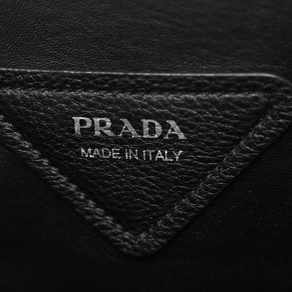 Prada Vitello Daino Soft Medium Dynamique Tote Black 6 of 10