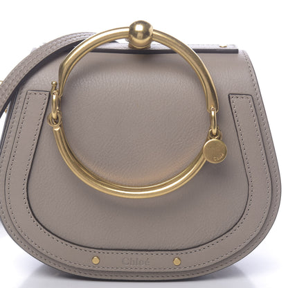 Chloe Calfskin Suede Small Nile Bracelet Bag Motty Grey 9 of 9