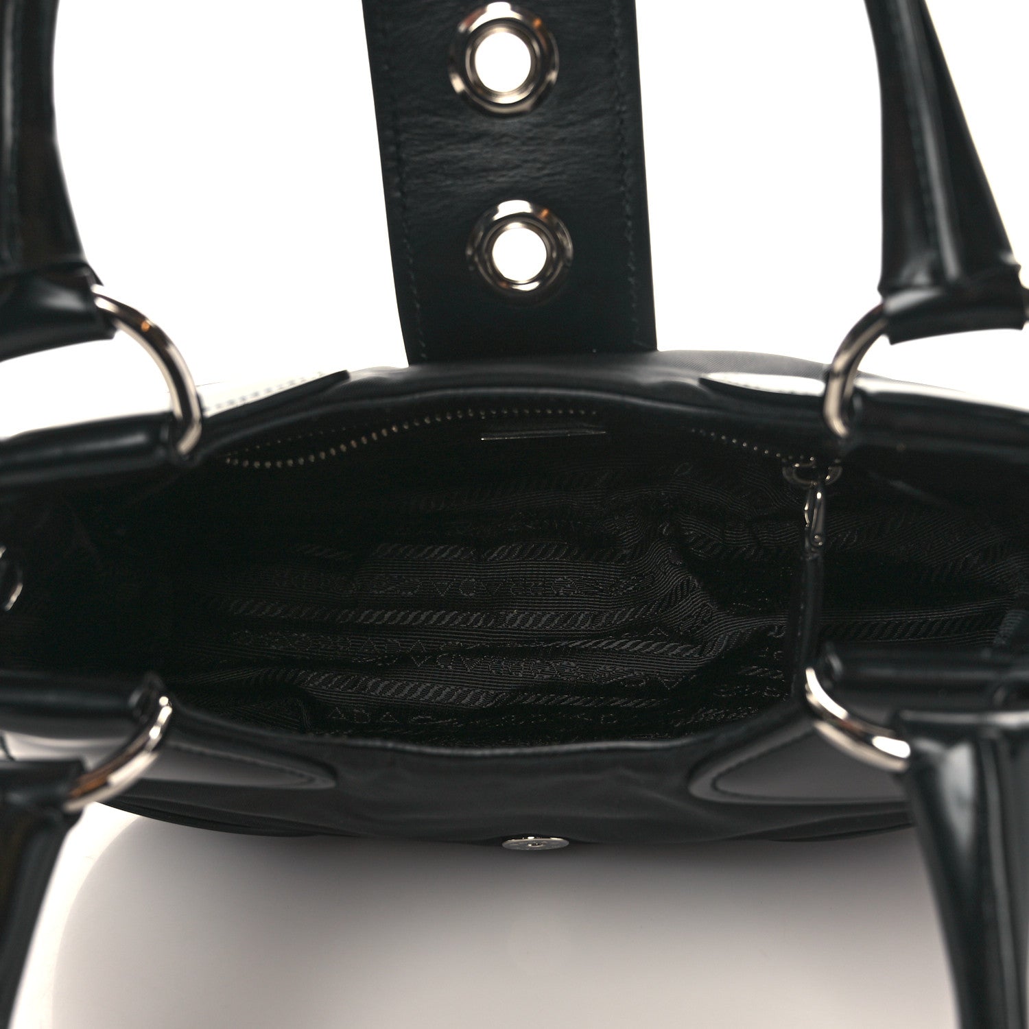 Prada Re-Nylon Spazzolato Re-Edition 2002 Moon Bag Black 4 of 7