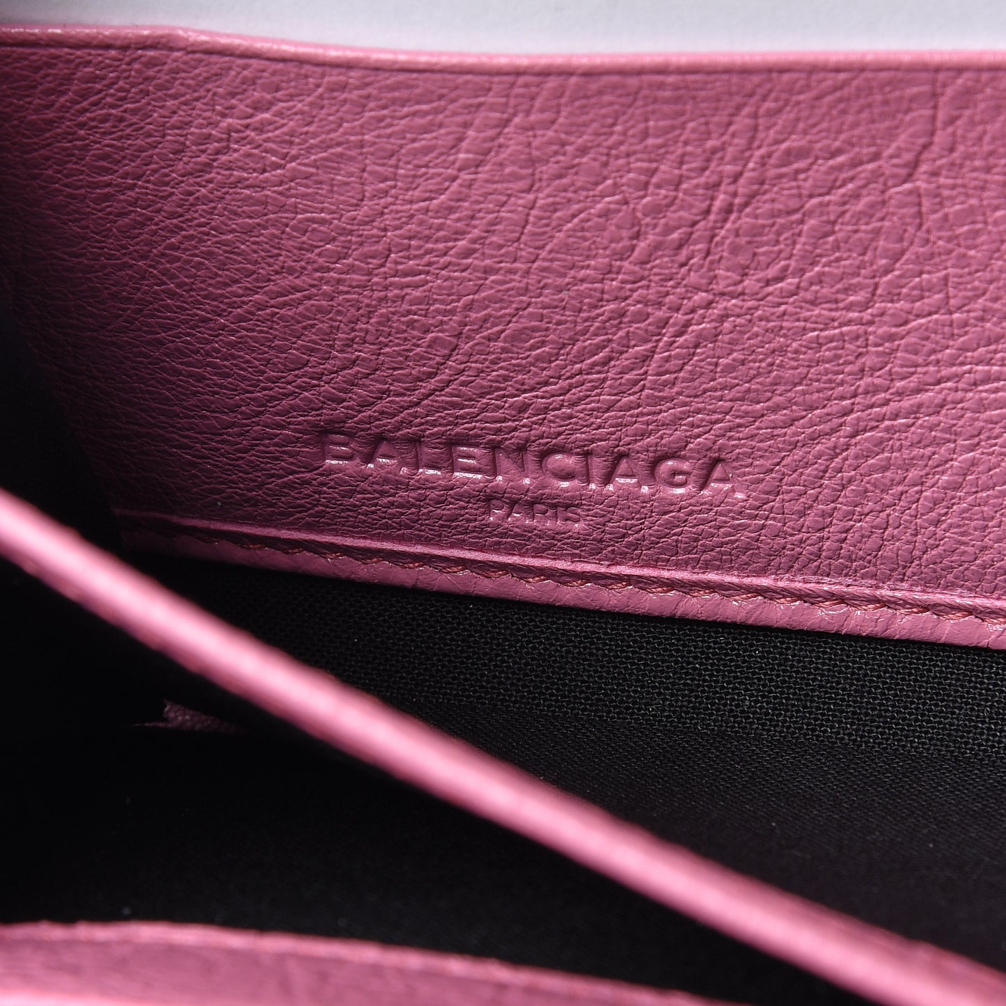 Agneau Classic Hardware Continental Zip Around Wallet Rose Guimauve