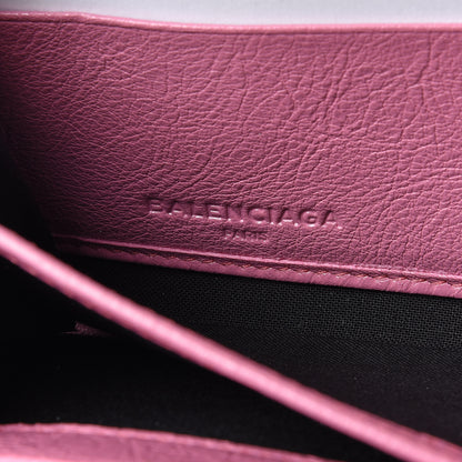 Balenciaga Agneau Classic Hardware Continental Zip Around Wallet Rose Guimauve 6 of 8